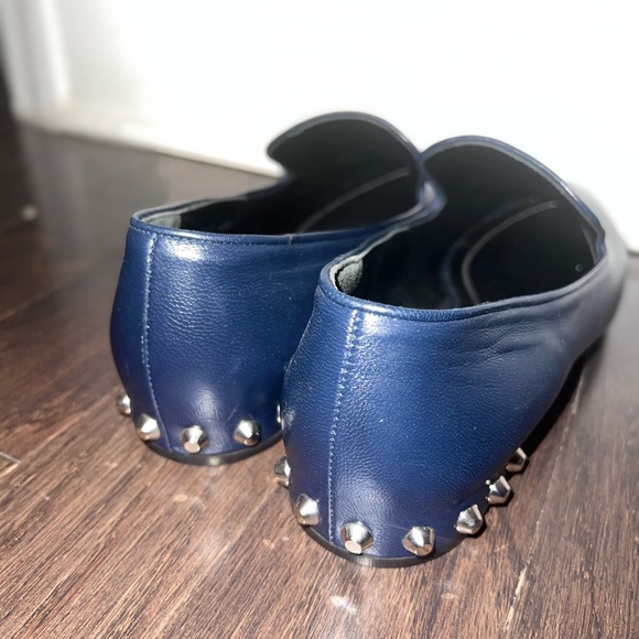 Navy blue balenciaga loafers with stud detailing - Picture 2 of 3